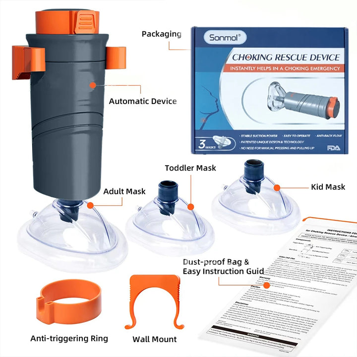 PORTABLE ASPHYXIA RESCUE DISPOSITIVE AUTO CPR